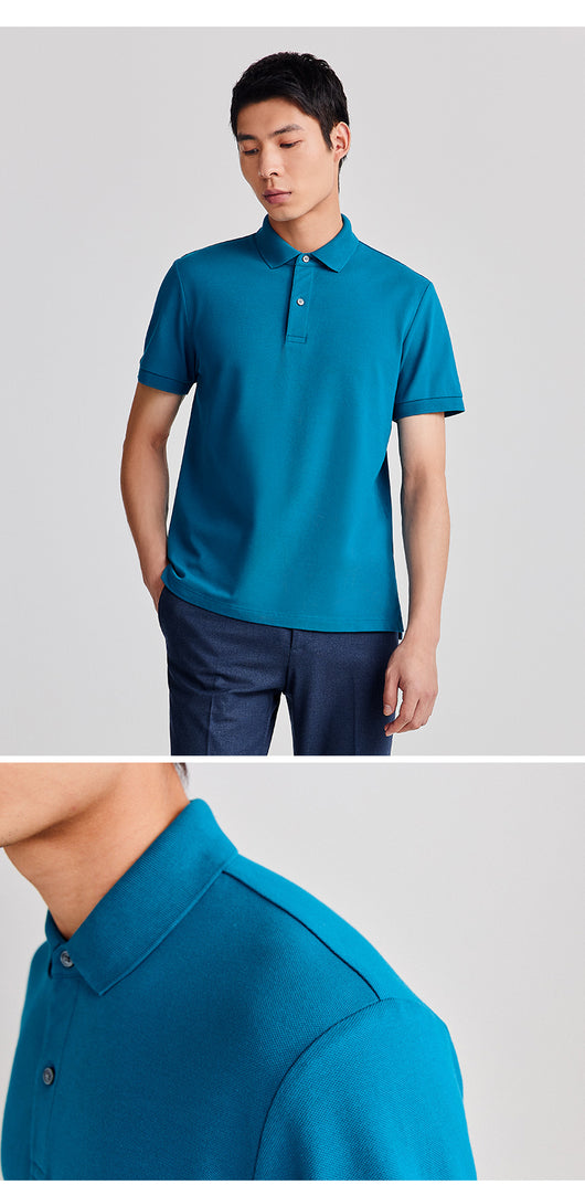 Polo Ejecutivo Slim Fit de Algodón para Hombre - Image 8