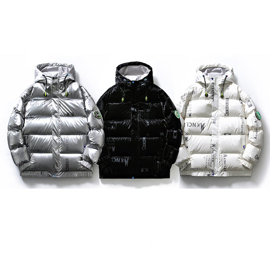 Chaqueta de Plumón de Pato con Cuello Alto para Hombre y Mujer - Estilo Hip Hop
