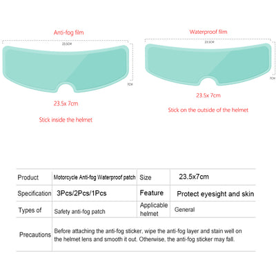 Película Antivaho e Impermeable para Cascos de Motocicleta - Image 12