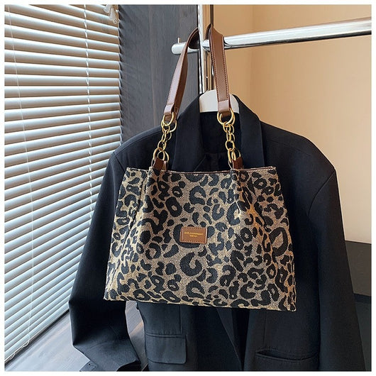 Bolsa de Hombro Estampado Leopardo Multiuso - Gran Capacidad y Estilo - Image 12