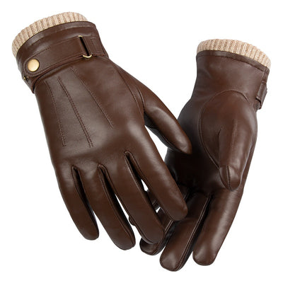 Guantes de Invierno en Piel de Oveja Forrados en Polar, Resistentes al Viento - Image 7