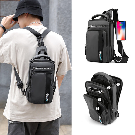 Bolsa de Pecho Multifuncional para Hombre - Diseño Moderno de Una Correa - Image 14
