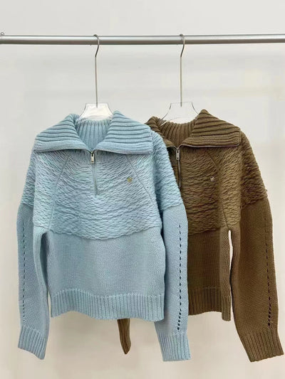 Suéter Deportivo con Cierre de Medio Zip para Mujer - Image 15