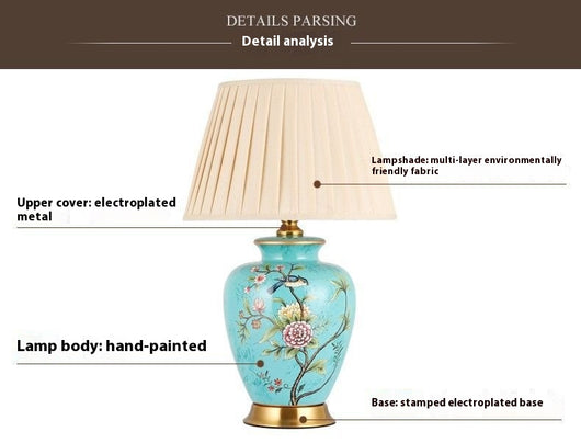 Lámpara de Mesa de Cerámica para Dormitorio, Sala y Escritorio - Image 16