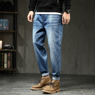Pantalones Harem Jeans Stretch Talla Grande Hombre - Corte Holgado y Cómodo - Image 5