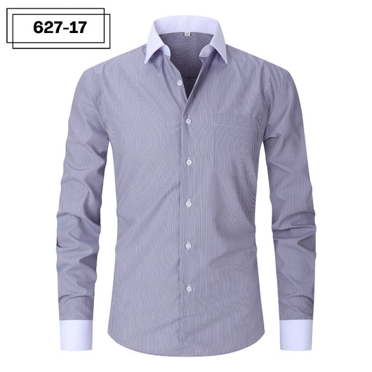 Camisa Rayada de Verano para Hombre Talla Grande - Image 26