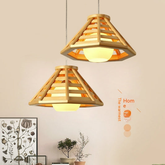 Lámpara de Techo LED Tejida en Bambú - Diseño Minimalista para Restaurantes y Hoteles
