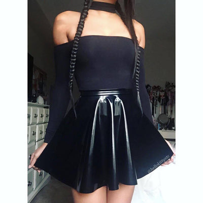 Falda de Cuero PU Brillante para Mujer - Estilo Moderno y Sofisticado - Image 10