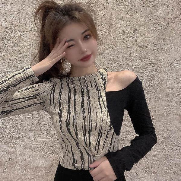 Blusa de Manga Larga con Efecto Dos Piezas