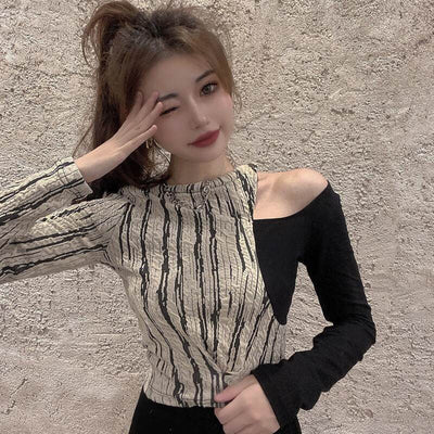 Blusa de Manga Larga con Efecto Dos Piezas
