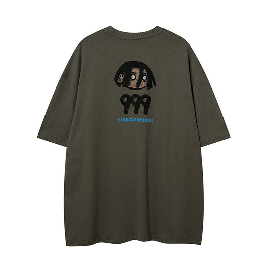 Camiseta Suelta Casual de Manga Corta para Hombre - Image 11