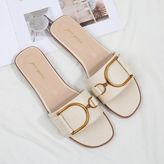 Sandalias Planas de Playa para Mujer - Chanclas de Moda Estilo Net - Image 3