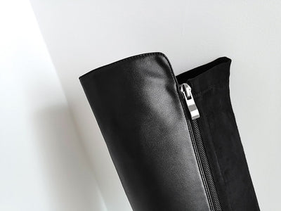 Botas Altas de Caña Larga con Tacón Grueso - Estilo Ecuestre - Image 13