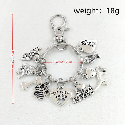 Llavero Mascota con Diseños de Huesos, Peces y Patitas - Accesor Perfecto para Amigos Peludos - Image 9