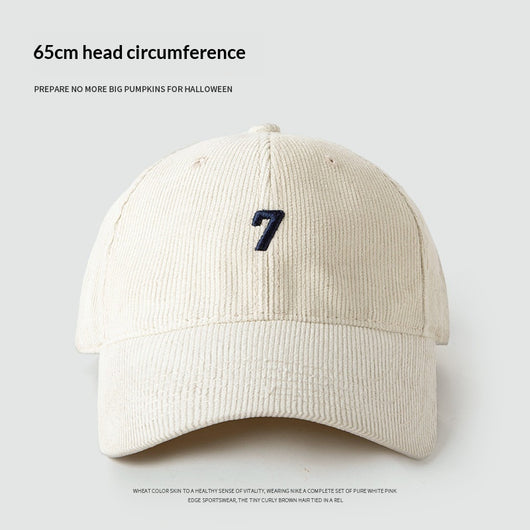 Gorra de Béisbol Pana Ancha Elegante y Versátil para Hombre - Image 5