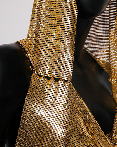Chaleco Deportivo Brillante con Capucha y Lentejuelas Metálicas - Image 24
