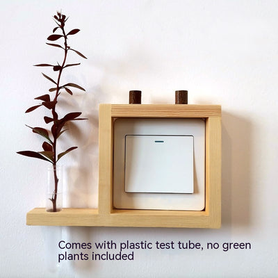 Marco Decorativo Hidropónico con Enchufe de Madera y Pegatinas - Image 16