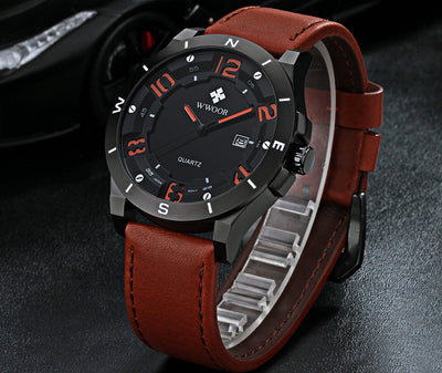 Reloj de Cuarzo Impermeable con Calendario y Caja Negra Mate - Image 14