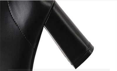 Botas Coreanas de Tacón Grueso para Talla Grande - Estilo Verano - Image 9