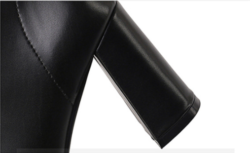 Botas Coreanas de Tacón Grueso para Talla Grande - Estilo Verano - Image 9