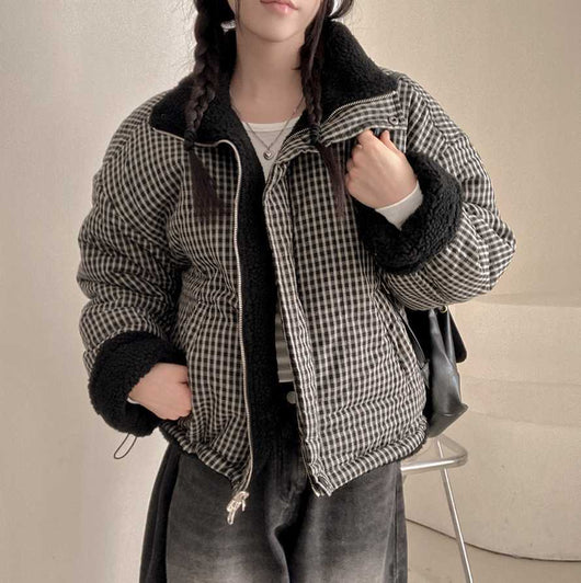Abrigo Reversible de Algodón para Mujer - Doble Cara Cálido - Image 12