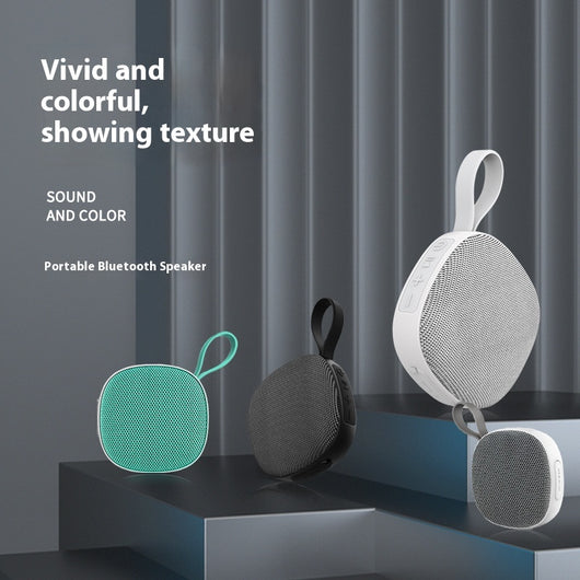 Parlante Portátil Bluetooth Mini con Tela Impermeable y Imán