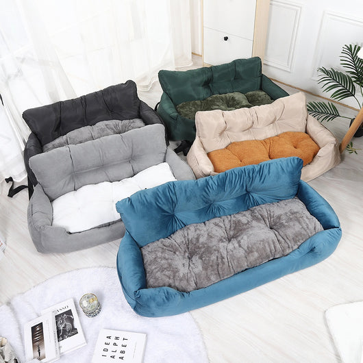 Asiento de Auto para Perros con Cojín Confortable y Transportín Seguro - Image 12
