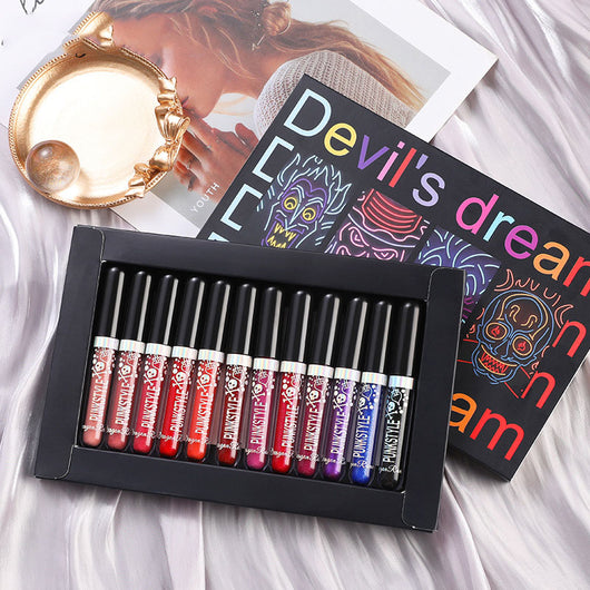 Set de 12 Labiales Líquidos Halloween - Brillo Diamante Larga Duración - Image 5