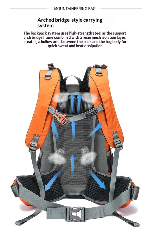 Mochila de Senderismo de Gran Capacidad para Deportes al Aire Libre - Image 13