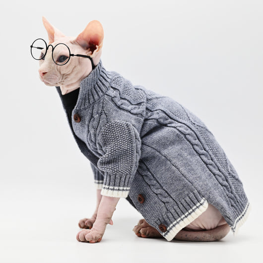 Suéter de Algodón Puro para Gatos sin Pelo - Tejido Suave y Cálido - Image 4