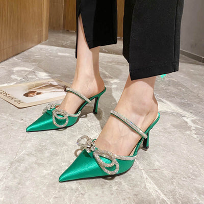 Mulas Stiletto de Taco Alto Elegantes