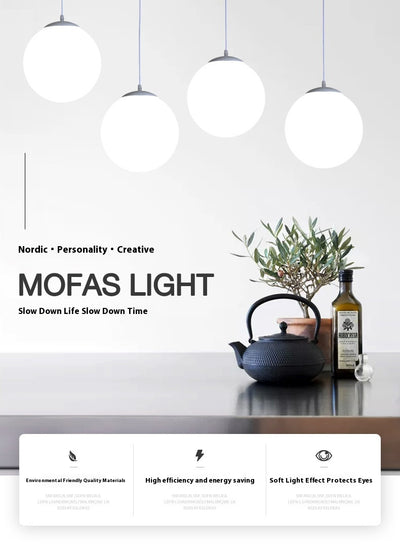 Lámpara de Techo Minimalista con Esfera Simple para Sala - Image 12