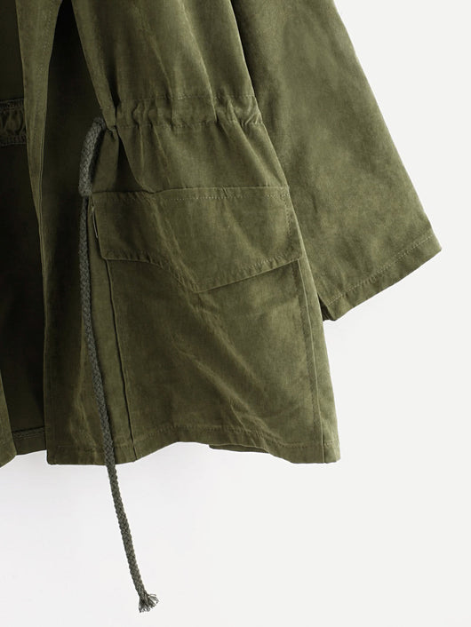 Chaqueta Cortavientos Casual con Solapa y Bolsillos - Image 11