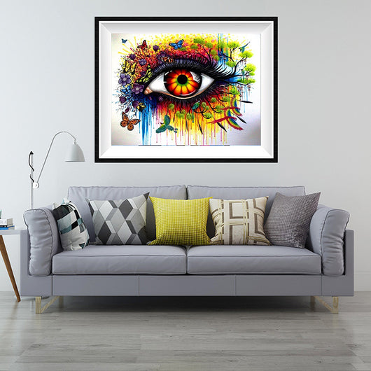 Cuadro Decorativo Fantasy Eye 70x50 cm - Arte Mural Moderno