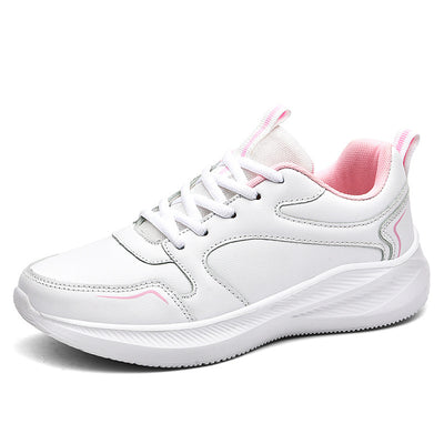 Tenis Casual Impermeables de Cuero con Suela Suave para Mujer - Image 7