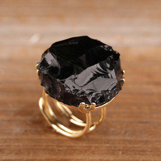 Anillo Ajustable de Oro con Perlas Irregulares - Image 19