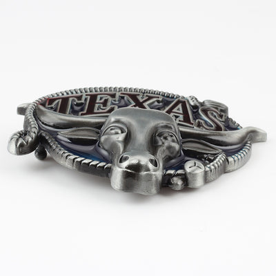 Cinturón de Cuero Estilo Vaquero con Hebilla Longhorn Texas 3.8cm - Image 15