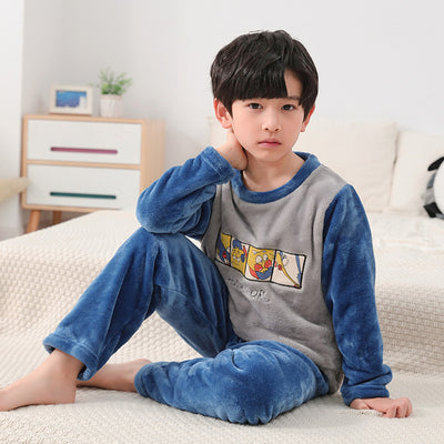 Pijama Infantil Otoño Invierno Cuello Redondo con Diseños Animados - Image 6