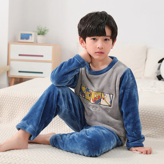 Pijama Infantil Otoño Invierno Cuello Redondo con Diseños Animados - Image 6