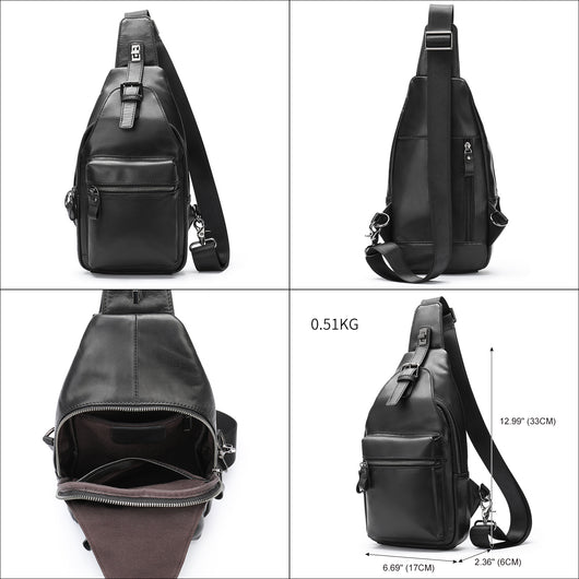 Bolsa Pecho Cuero Hombre Estilo Crossbody - Image 7