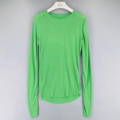 Blusa Semitransparente de Manga Larga en Colores Sólidos - Image 3