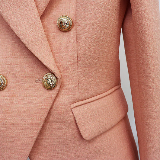 Blazer de Lino Doble Botonadura Slim para Mujer - Image 5