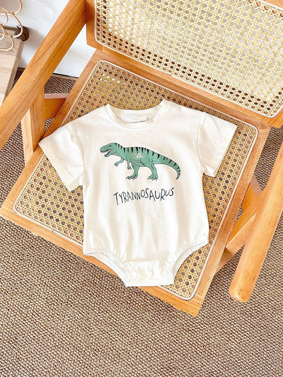 Enterizo Triangular con Estampado de Dinosaurio Bebé - Image 12