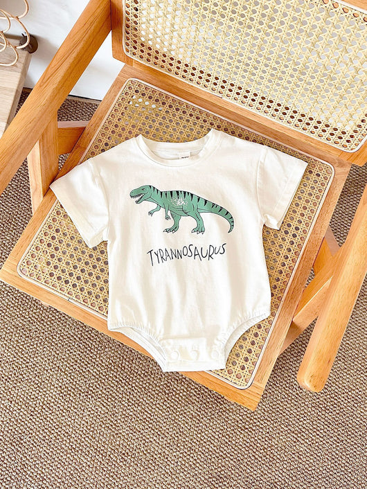Enterizo Triangular con Estampado de Dinosaurio Bebé - Image 12