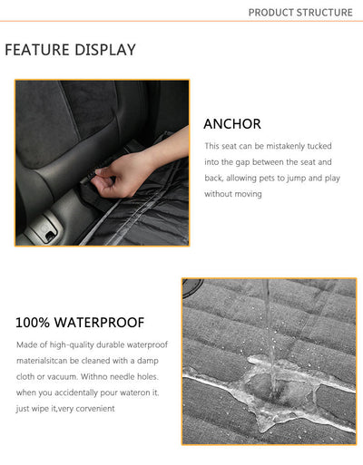 Protector Universal para Asiento Trasero de Vehículo Resistente al Agua y Suciedad para Mascotas - Image 7