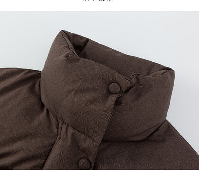 Chaqueta Acolchada Suelta Estampada - Abrigo Corto Grueso - Image 17