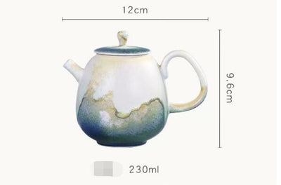 Tetera Artesanal Cerámica Retro Japonesa con Juego de Té - Image 4