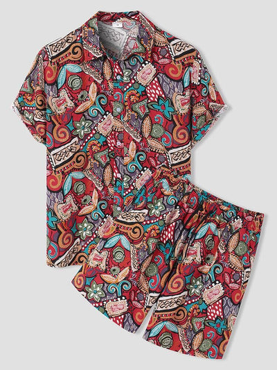 Camisa Casual Estampada de Manga Corta para Hombre - Image 4