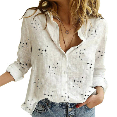 Blusa Estampada Holgada de Manga Larga - Estilo Europeo y Americano - Image 8