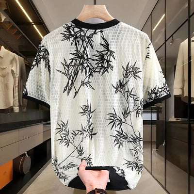 Playera Corta de Malla Ice Silk para Hombre - Fresca y Transpirable - Image 3